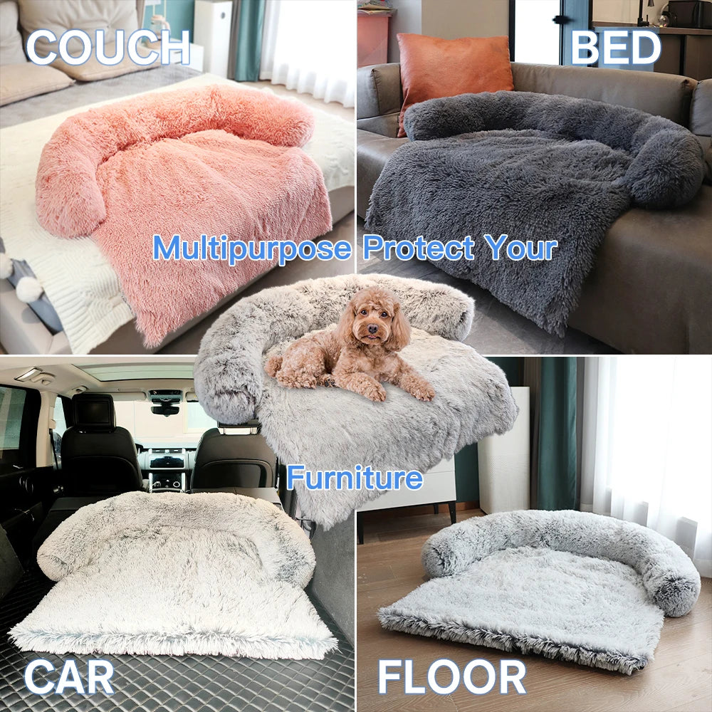 Sofa Plush Pet Calming Blanket