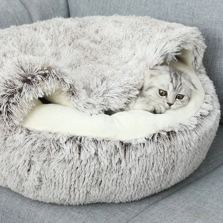 Plush Pet Cat Bed