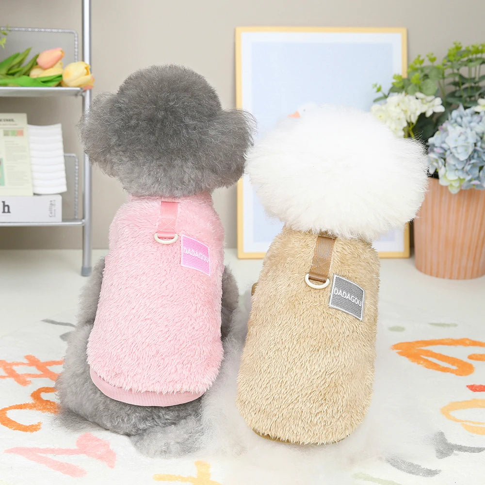Elastic Pet Jumpsuit With Pull Ring